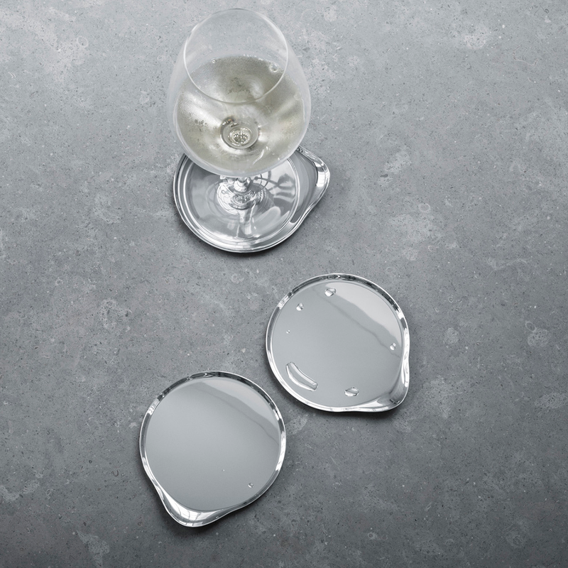 Georg Jensen WINE Stalowe Podstawki pod Szklanki 4 Szt.
