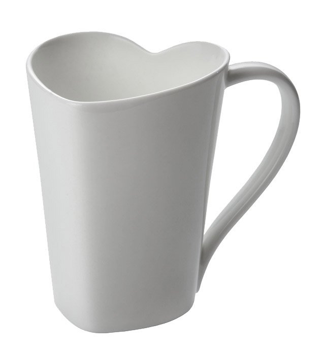 Alessi TO Porcelanowy Kubek Serce 300 ml / Biały