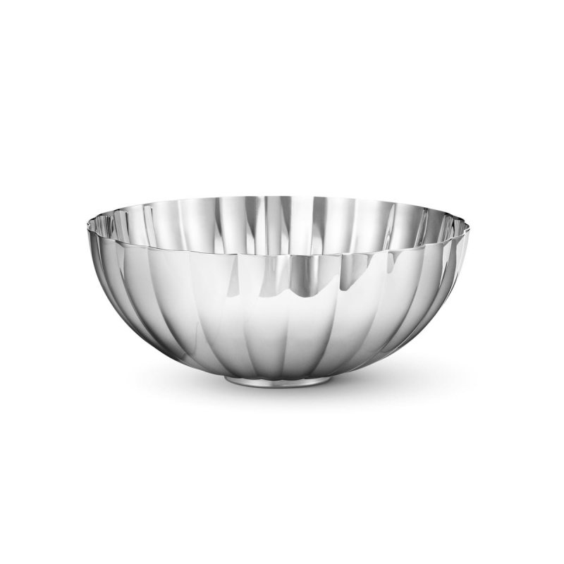 Georg Jensen BERNADOTTE Misa Dekoracyjna ze Stali Polerowanej 17,5 cm