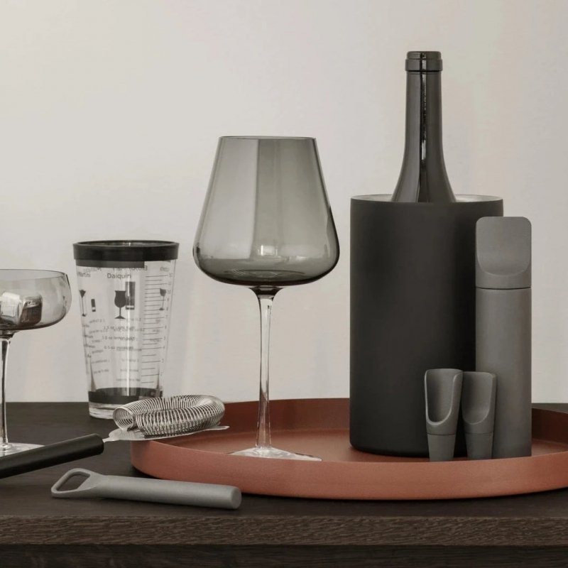 Blomus EASY Stalowy Cooler - Pojemnik na Wino / Czarny