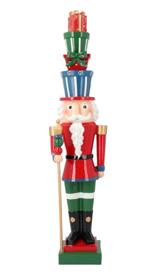 Merry Moments CHRISTMAS Dziadek do Orzechów z Prezentami na Głowie 51 cm