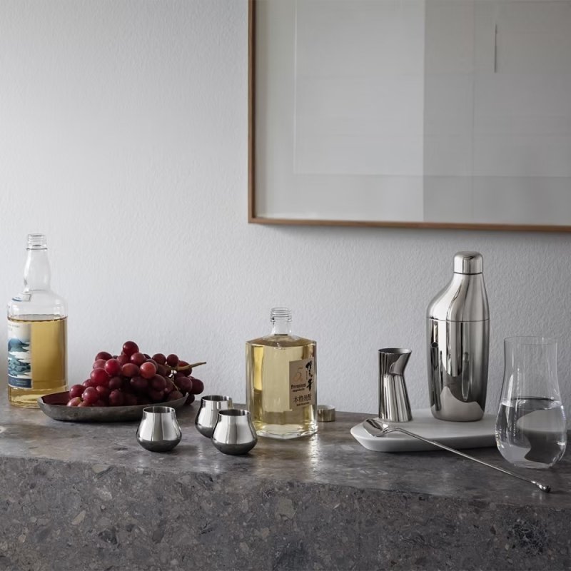 Georg Jensen SKY Zestaw Koktajlowy - Shaker Barmański, Miarka i Łyżka