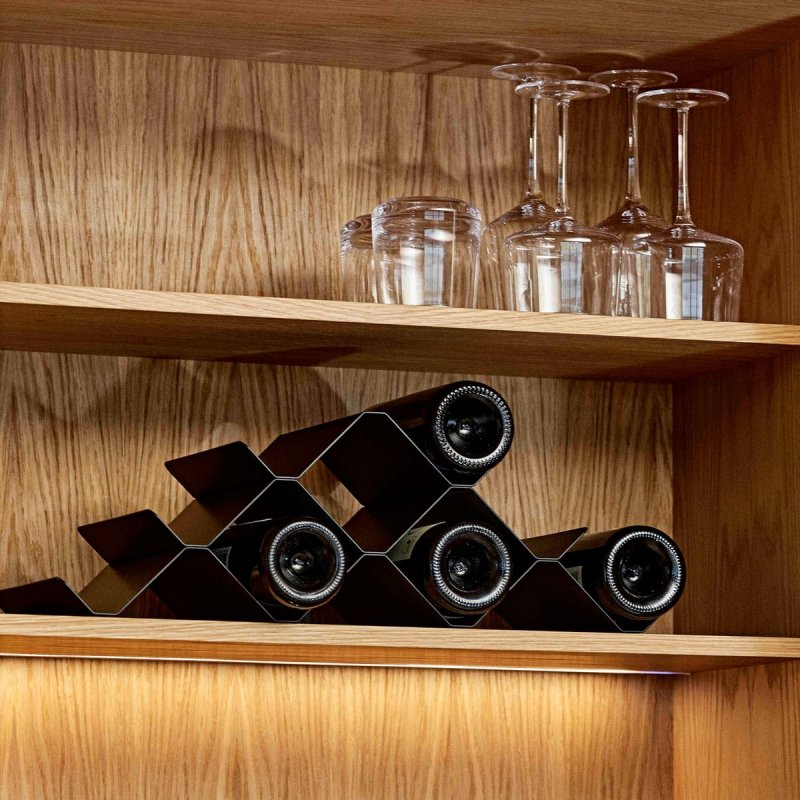 ZONE Denmark ROCKS Stojak na Wino / Butelki - Czarny
