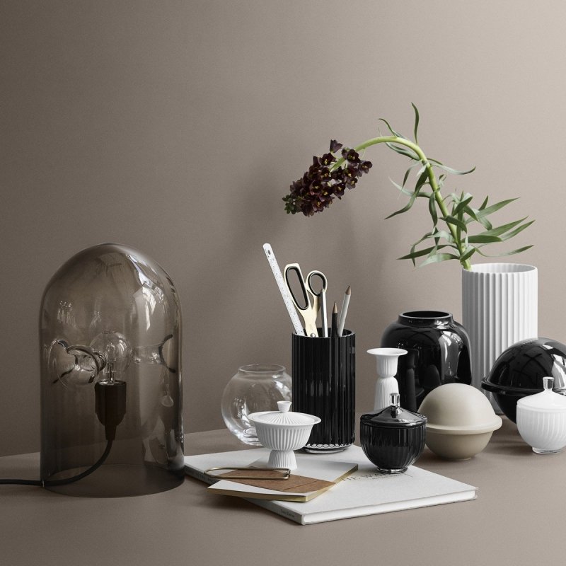 Lyngby Porcelain FORM 70/2 Wazon 10 cm Transparentny