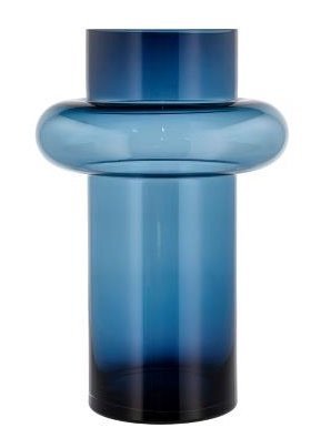 Lyngby Glass TUBE Wazon do Kwiatów 40 cm Granatowy
