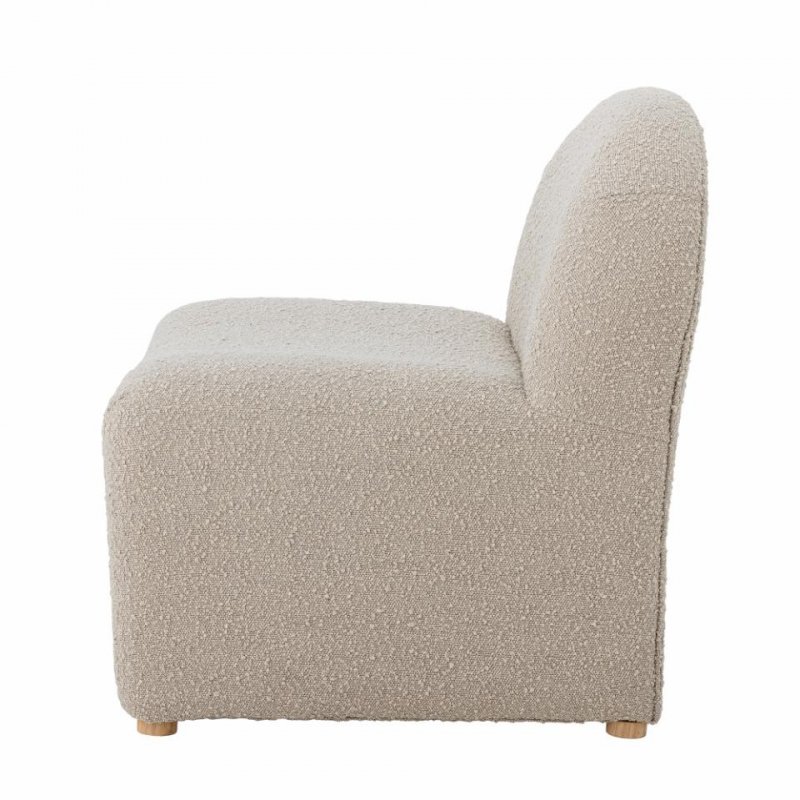 Bloomingville NEEL Fotel w Tkaninie Bouclé / Kremowy