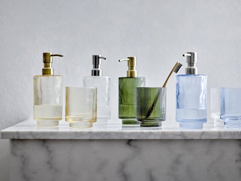 Sodahl CLARITY Szklany Kubek Łazienkowy na Szczoteczki / Zielony