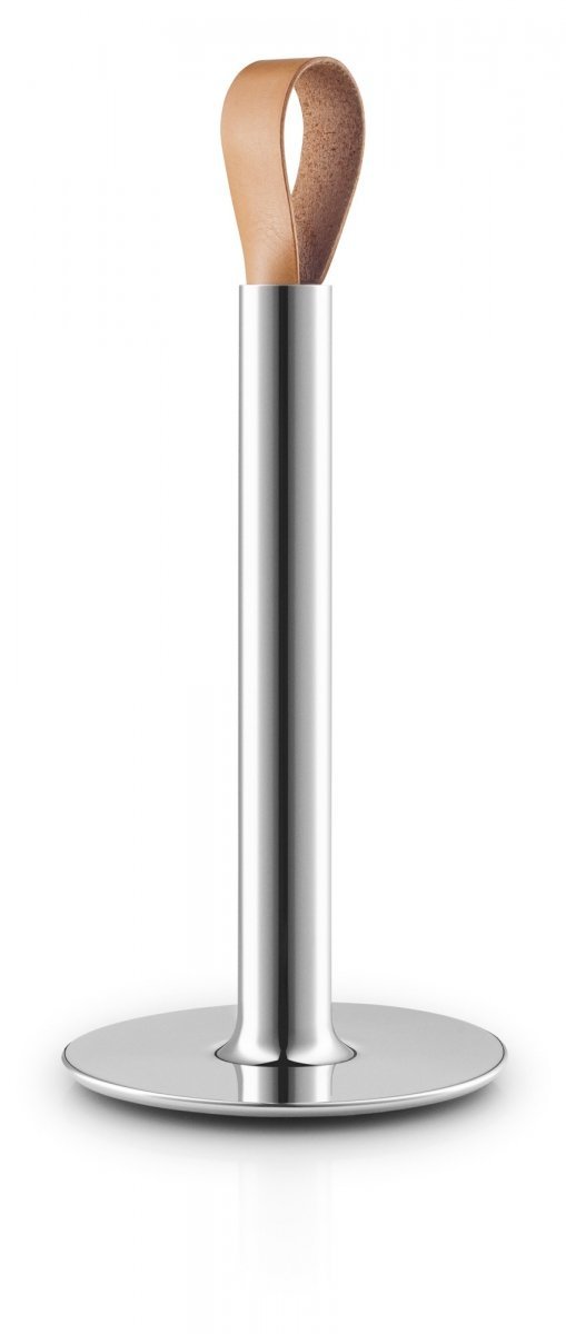 Eva Solo KITCHEN Stojak na Ręczniki Kuchenne ze Skórzanym Uchwytem / Srebrny