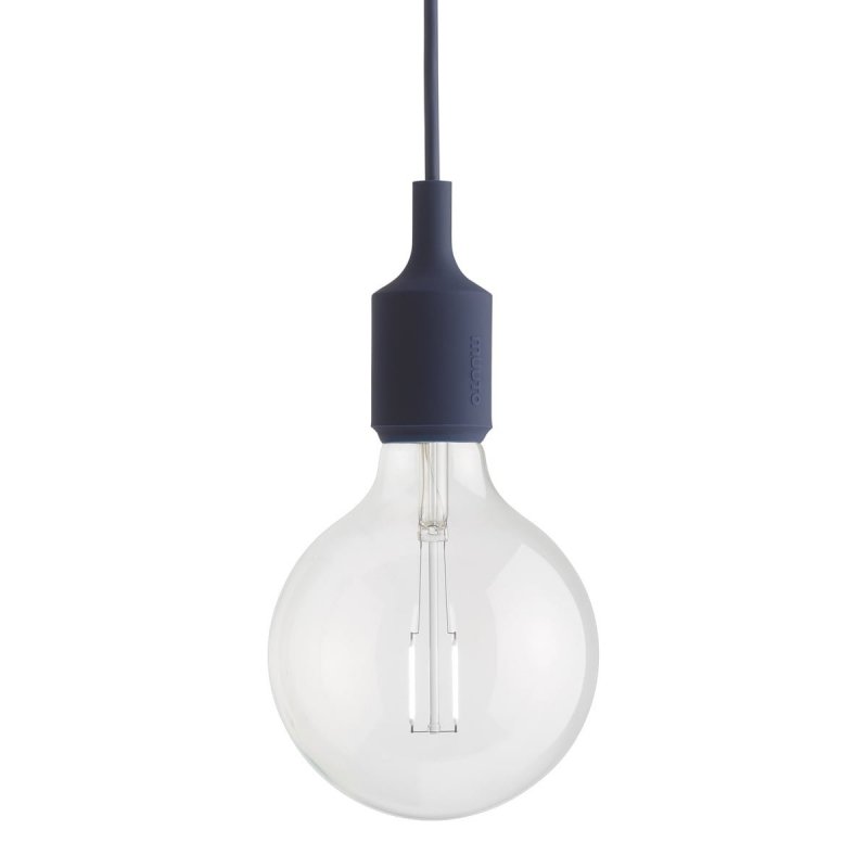 Muuto E27 Lampa Wisząca Żarówka LED / Granatowa - Midnight Blue