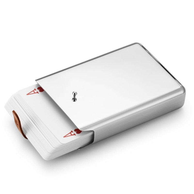 Georg Jensen SKY Karty do Gry w Stalowym Etui
