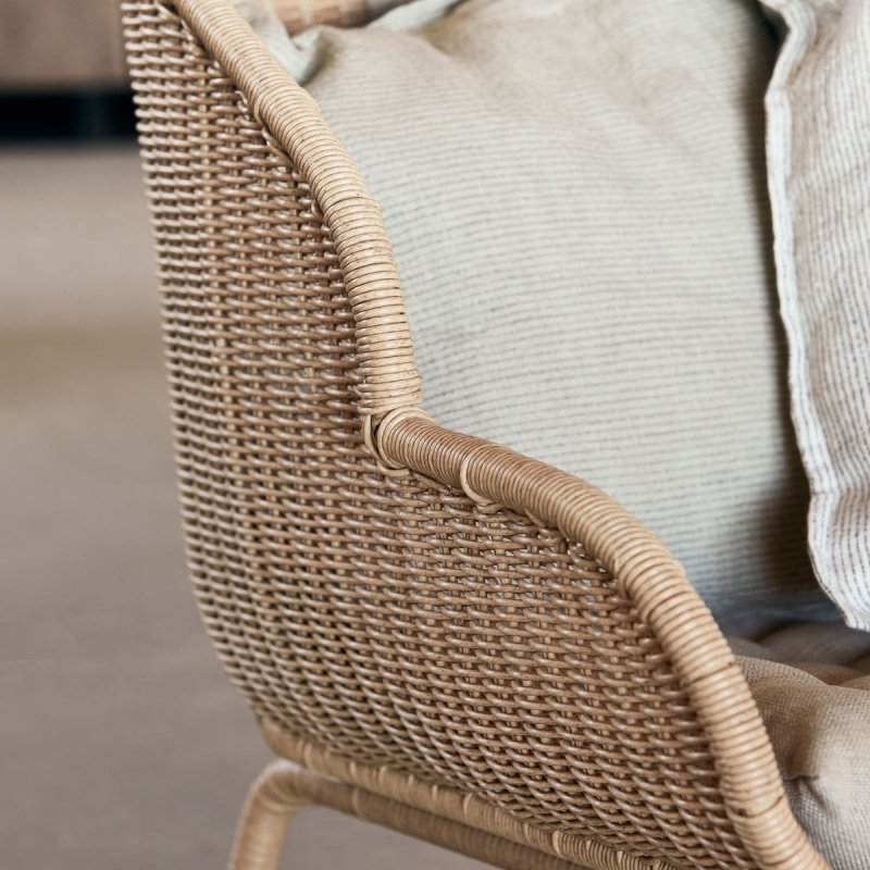 House Doctor HAPUR Fotel Lounge z Wikliny / Naturalny