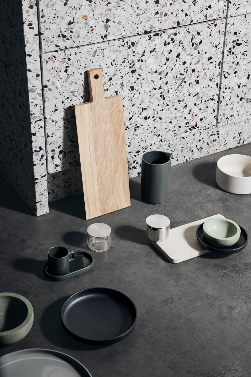 Blomus PILAR Filiżanka ze Spodkiem do Herbaty 170 ml 2 Szt. Szara Mirage Grey