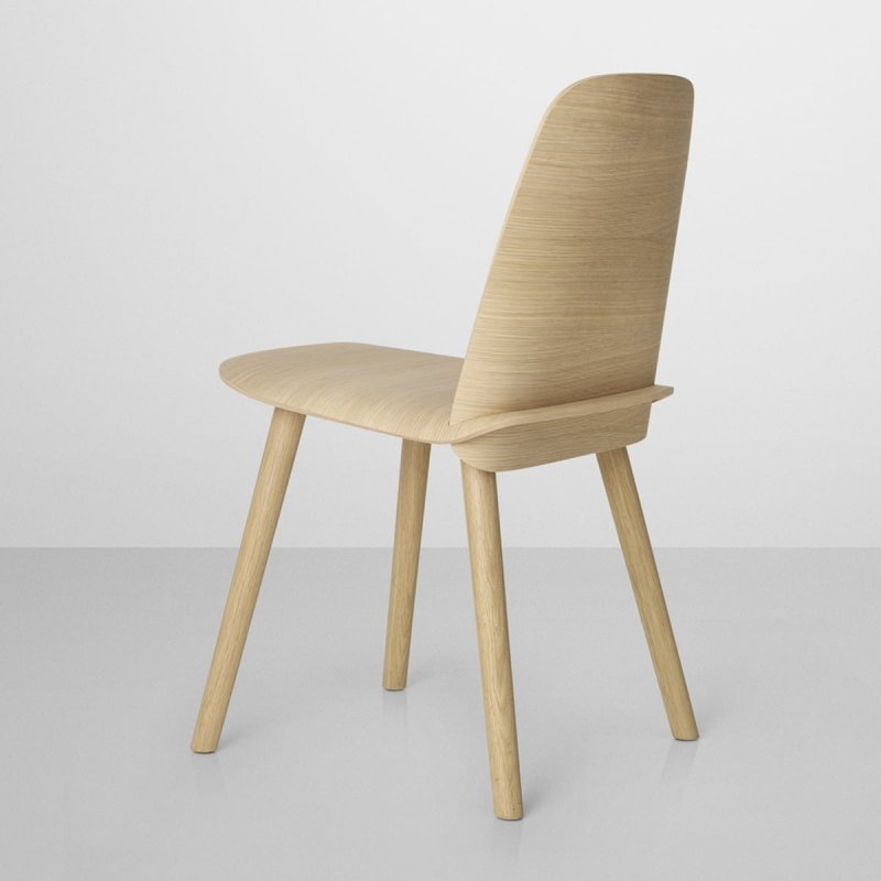 Muuto NERD Krzesło Drewniane - Zielone