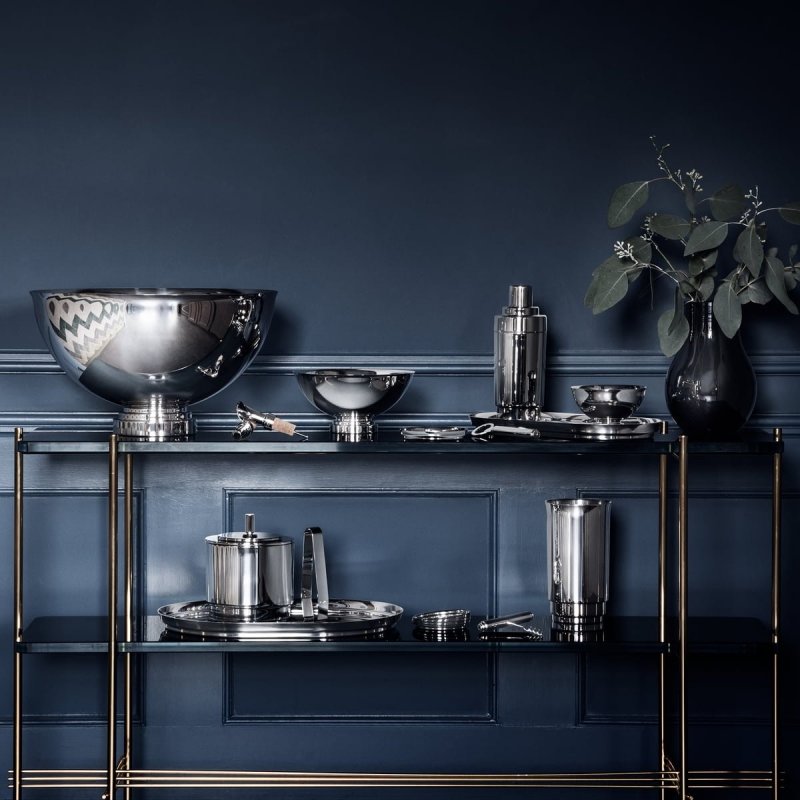 Georg Jensen MANHATTAN Owalna Taca Stalowa