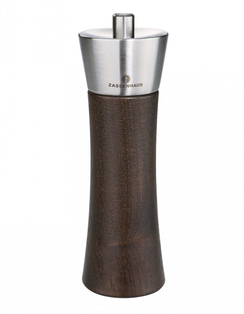 Zassenhaus AUGSBURG Drewniany Młynek do Pieprzu 14 cm Ciemny Orzech