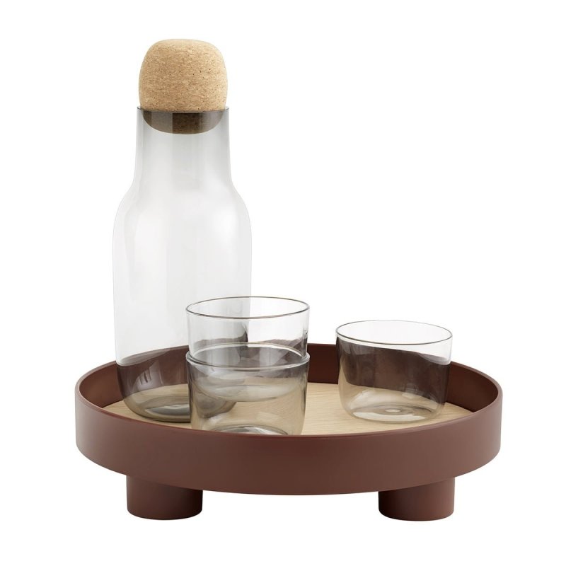 Muuto PLATFORM Taca Okrągła - Podstawka 30 cm  - Ciemnozielona