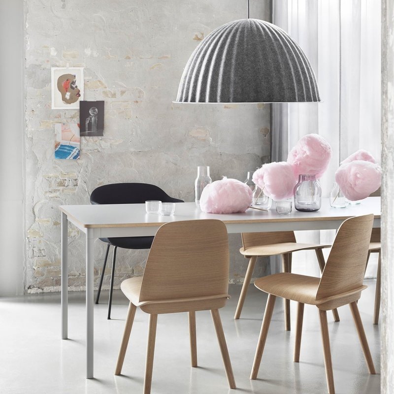 Muuto NERD Krzesło Drewniane - Różowe