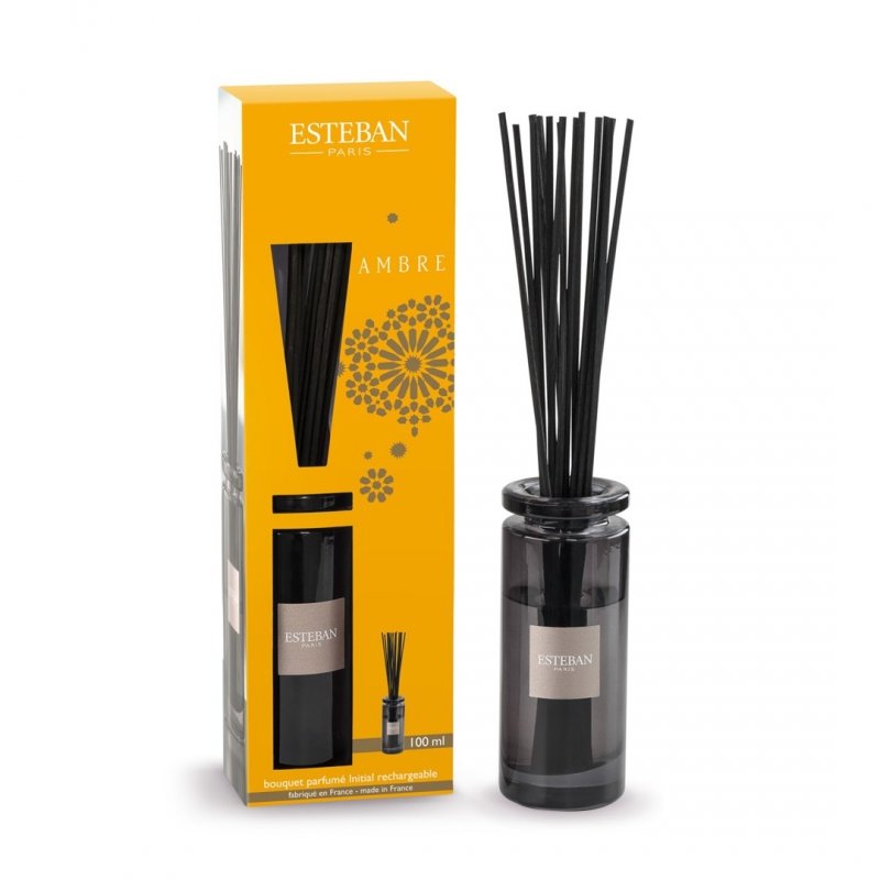 Esteban PARIS Dyfuzor Zapachowy z Patyczkami 100 ml / Zapach Ambre