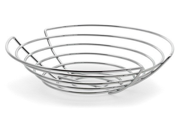 Blomus WIRES Kosz na Owoce Płaski 36 cm / Chrom