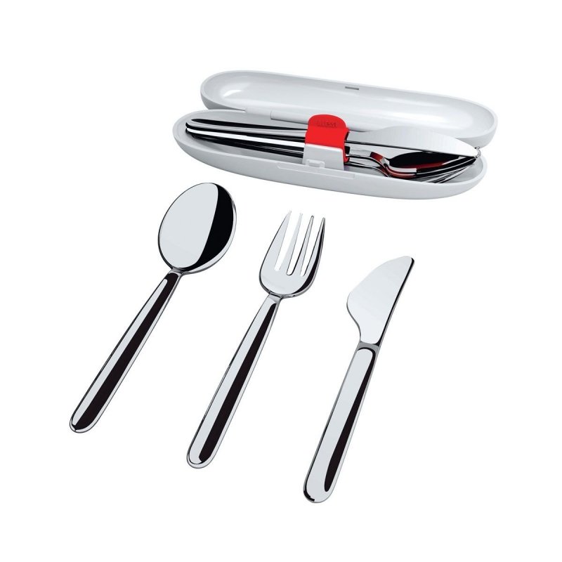 Alessi FOOD A PORTER Podróżny Zestaw Sztućców w Etui