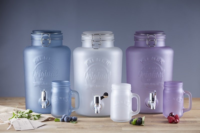 Kilner Słój do Napojów 5 l Frosted - Biały