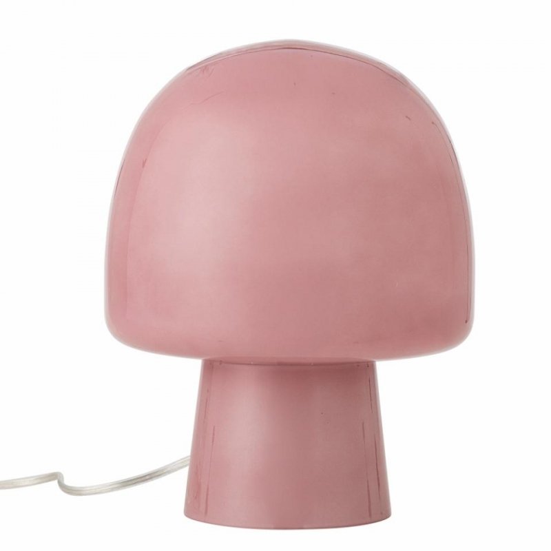 Bloomingville PADDY Szklana Lampa Stołowa / Różowa