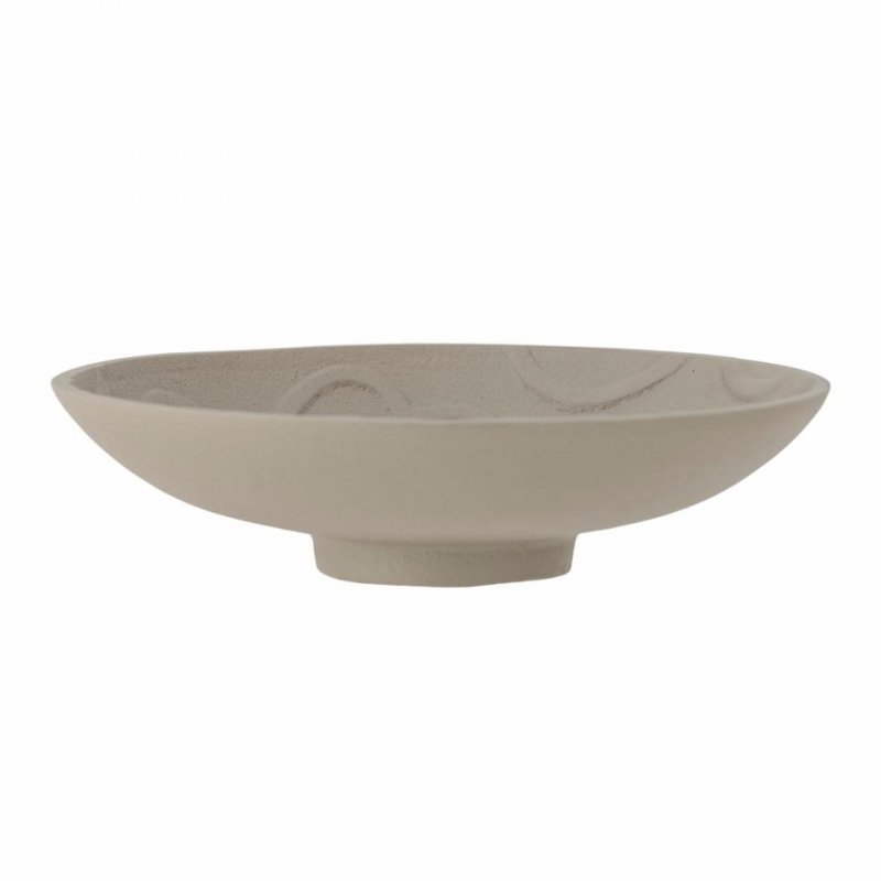 Bloomingville IDALOU Aluminiowa Miska Dekoracyjna 26,5 cm / Szara