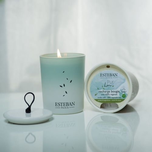 Esteban PARIS Świeca Zapachowa 180 g Ceramiczny Pojemnik / Zapach Pur Lin