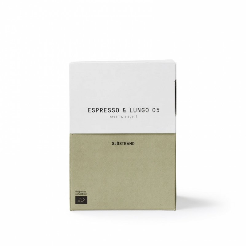 Sjöstrand ESPRESSO &amp; LUNGO 05 Kawa Organiczna w Kapsułkach  - Kapsułki 100 Szt.