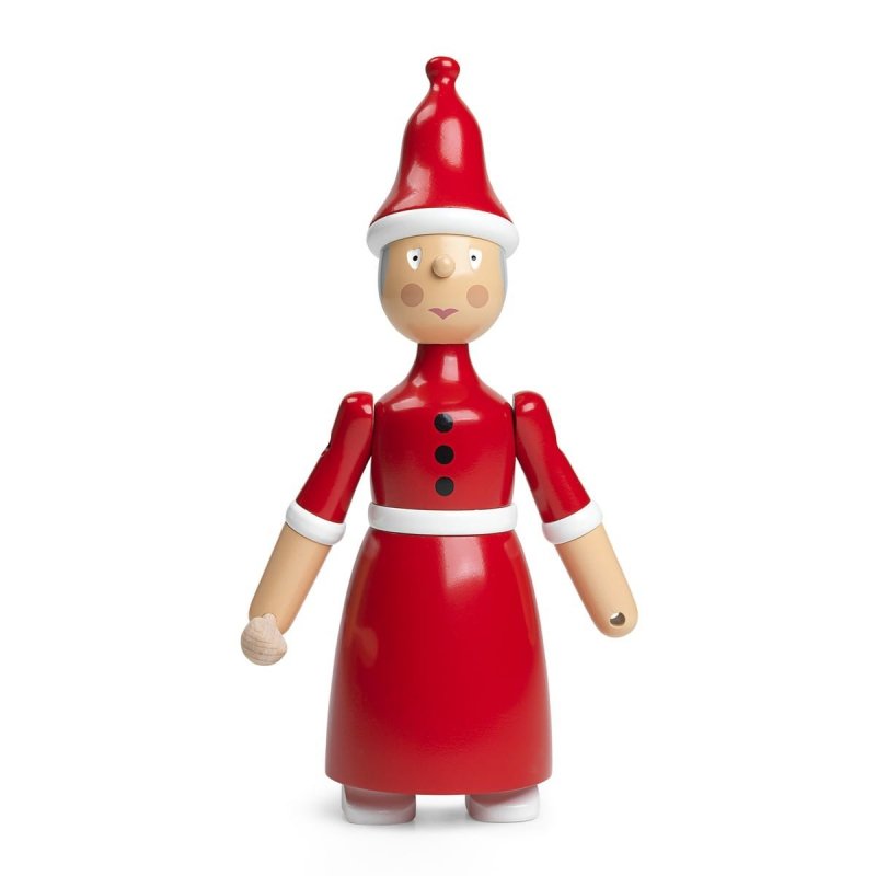 Kay Bojesen CHRISTMAS SANTA Świąteczna Drewniana Figurka - Pani Mikołajowa