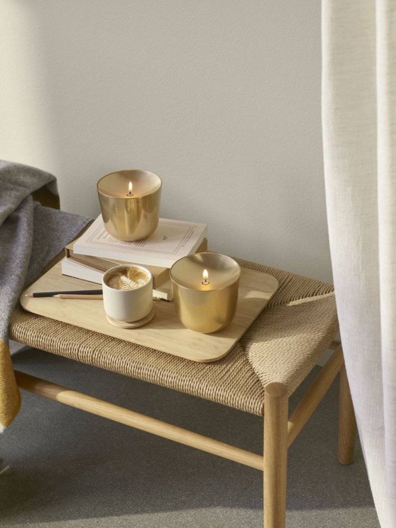 Stelton SOLIS Lampa Oliwna / Złota