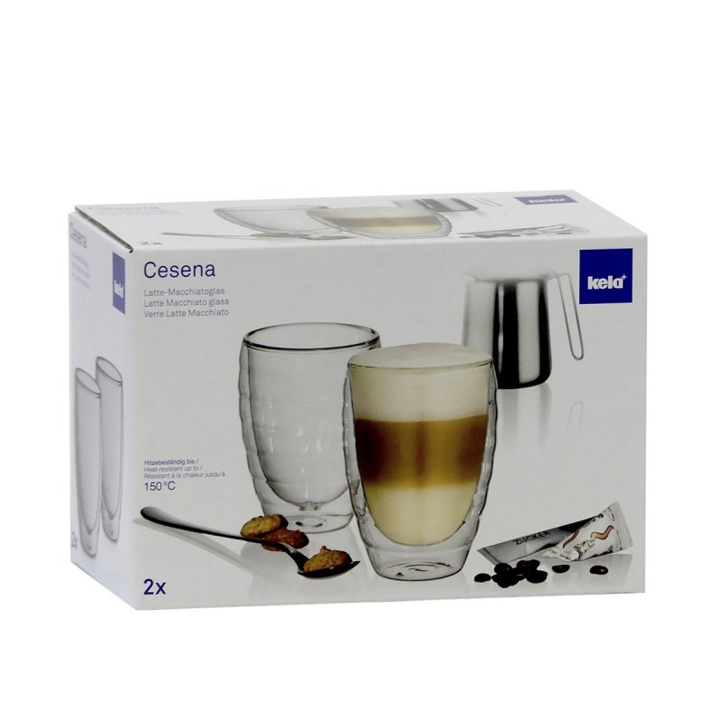 Kela CESENA Szklanki Termiczne do Kawy Latte 300 ml / 2 Szt.