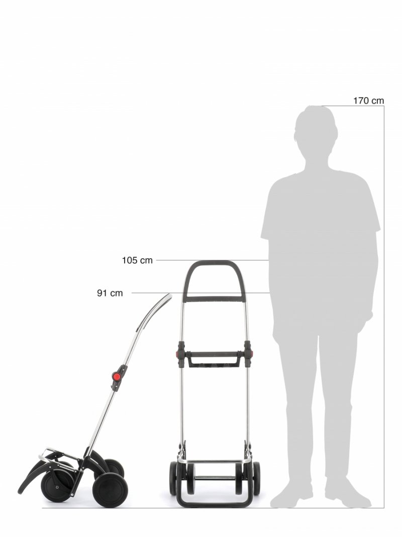 Rolser BIG POLAR 4L Wózek na Kółkach - Torba na Zakupy / Czarny