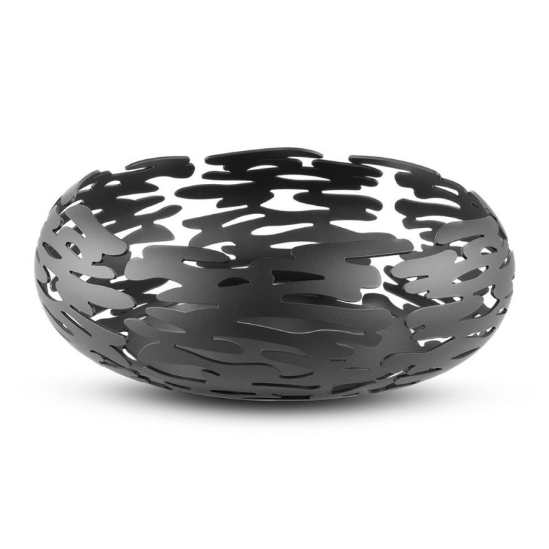 Alessi BARKNEST Kosz na Owoce 21 cm / Czarny