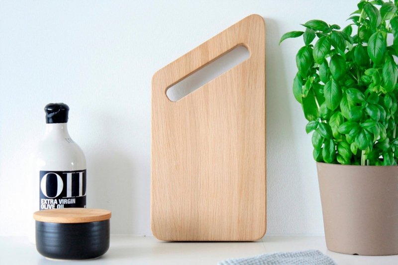 NUR Design Studio KLIPPA Deska do Krojenia Dębowa - Średnia
