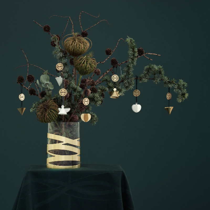 Stelton CHRISTMAS Wazon do Kwiatów - Złoty