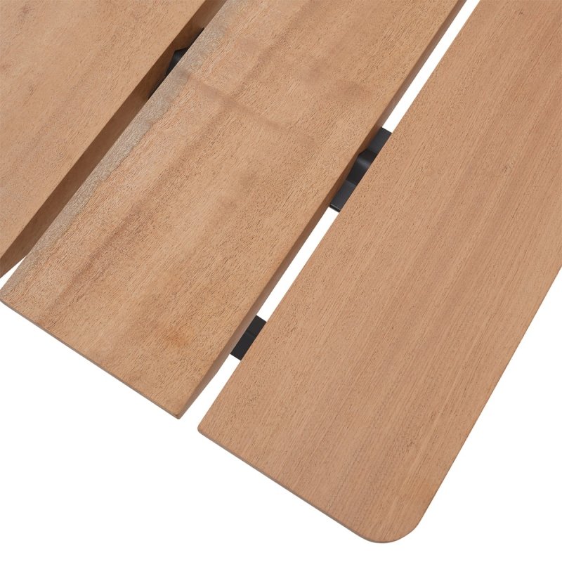 Muuto 70/70 Stół Ogrodowy 225x90 cm Blat z Drewna Sapelli / Rama Czarna