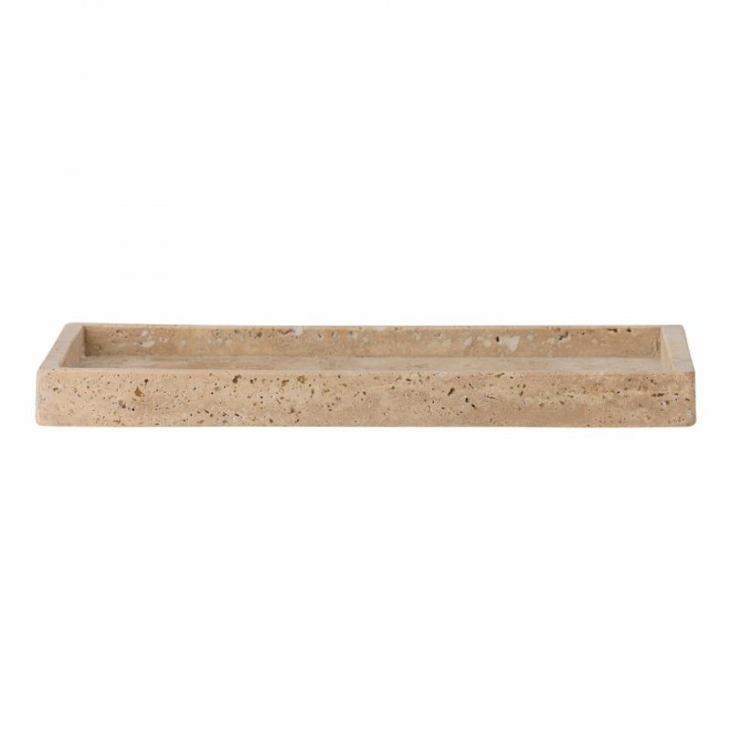 Bloomingville MAJSA Podstawka - Taca Dekoracyjna 30,5 cm z Trawertynu