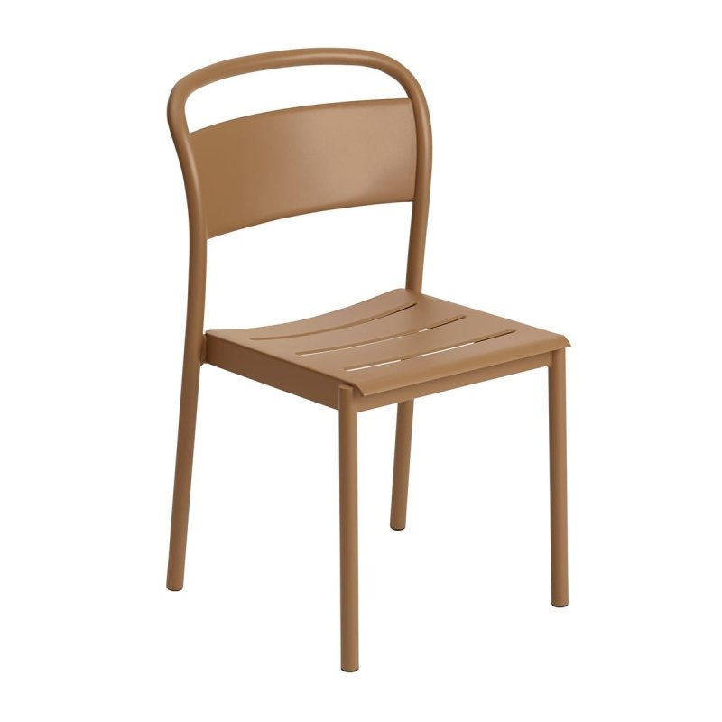Muuto LINEAR SIDE Krzesło Ogrodowe Metalowe / Pomarańczowe