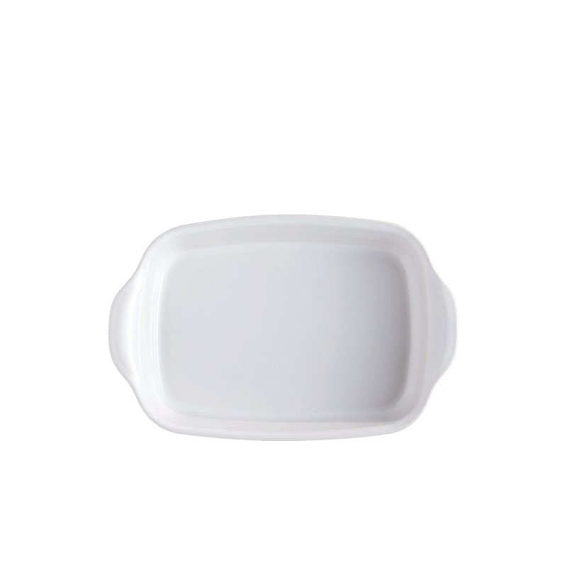 Emile Henry NATURAL CHIC Prostokątna Forma - Naczynie do Zapiekania 30x19 cm Białe