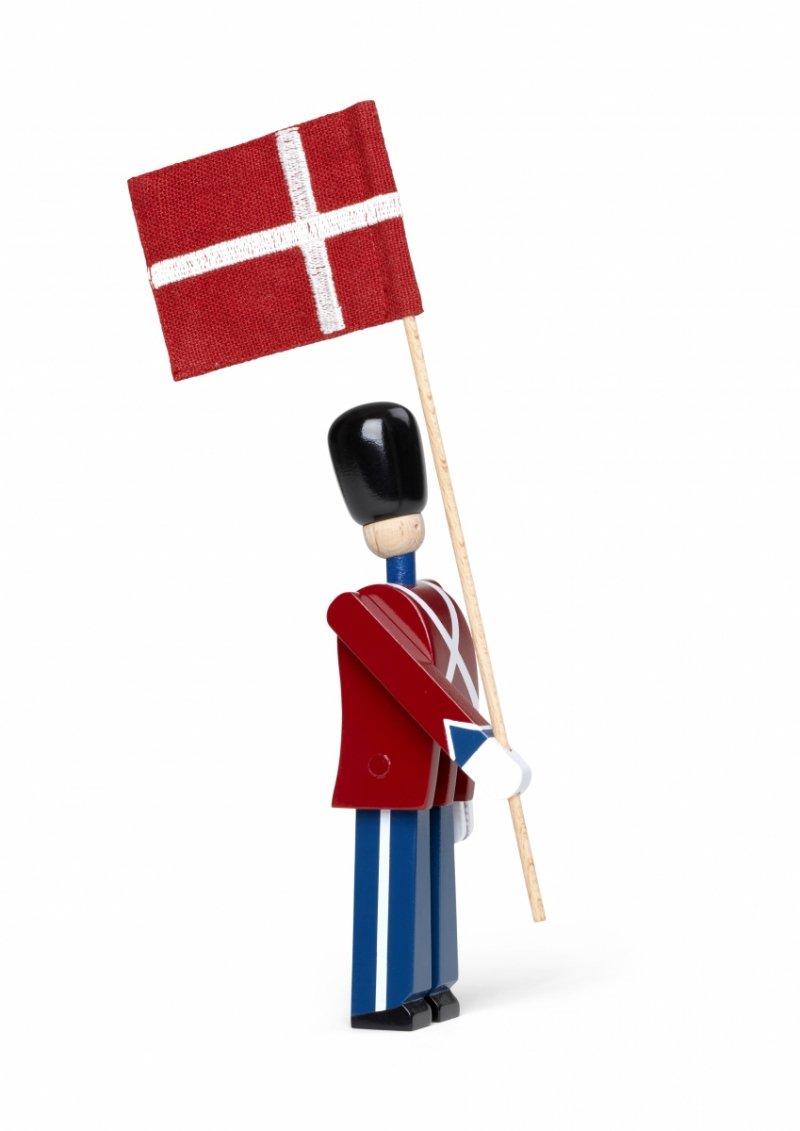figurka żołnierzyk Kay Bojesen z flagą