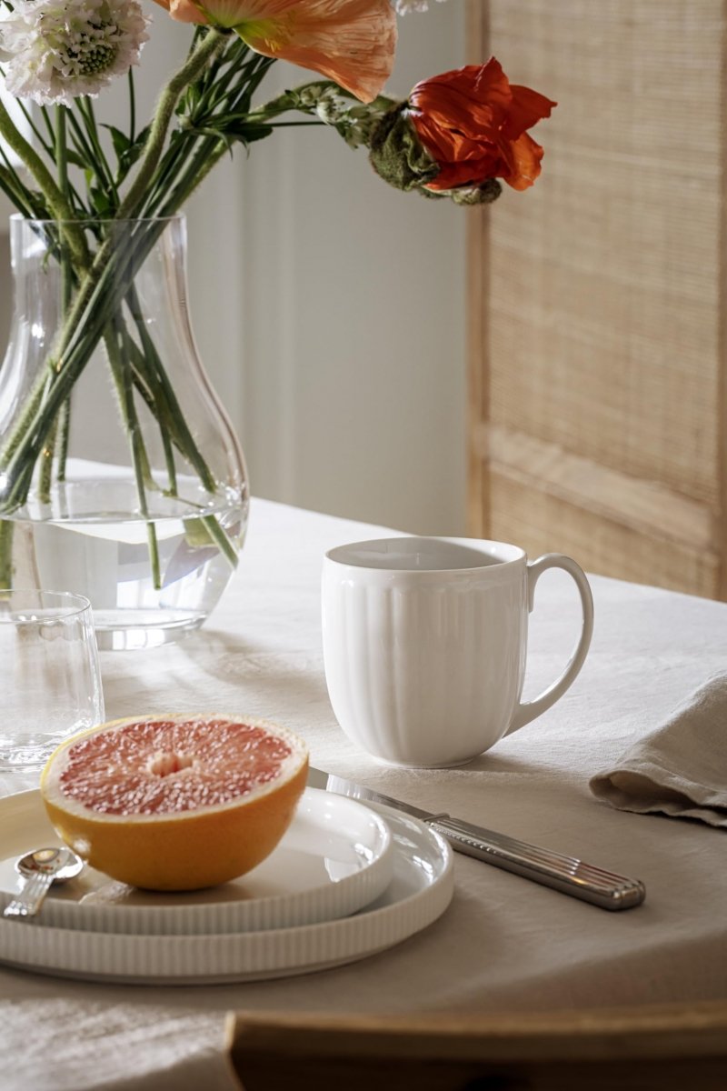 kubki Bernadotte porcelanowe białe 300 ml zestaw 2 szt.