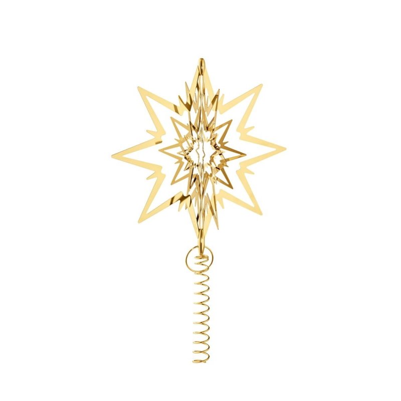Georg Jensen CHRISTMAS Gwiazda - Czubek na Choinkę 18 cm Złoty