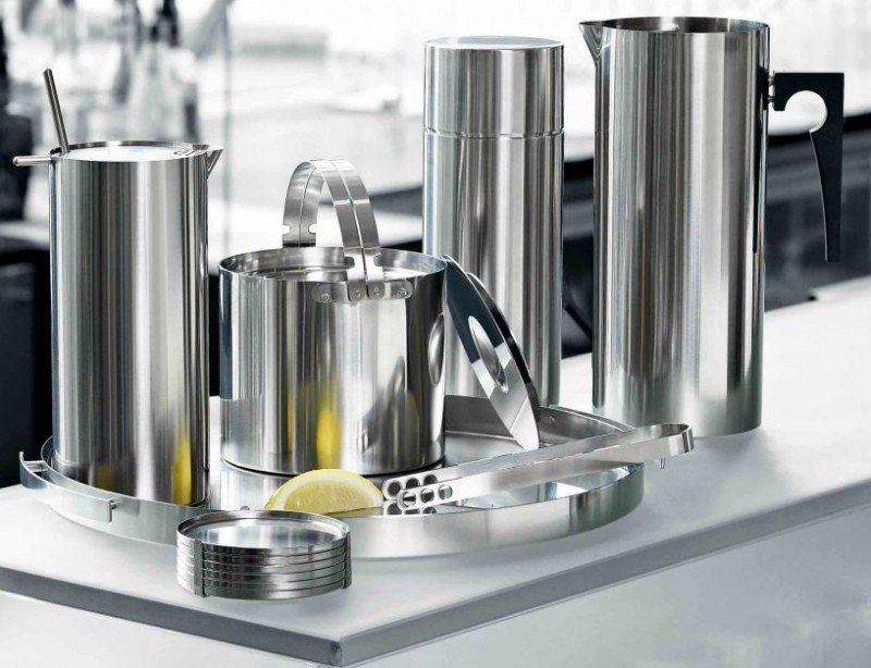 Stelton AJ CYLINDA Stalowy Shaker Barmański 750 ml / Arne Jacobsen Design