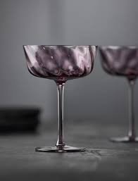 Lyngby Glass VIENNA Kieliszki do Szampana / Koktajlowe 350 ml 4 Szt. / Różowe