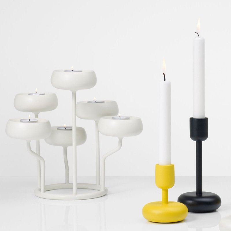 Iittala NAPPULA Świecznik Niski / Biały