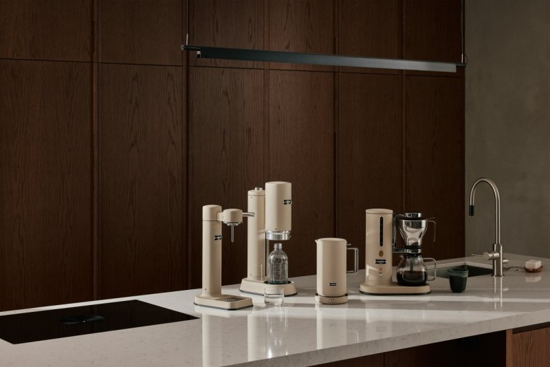 aarke Stalowy Przelewowy Ekspres do Kawy / Piaskowy