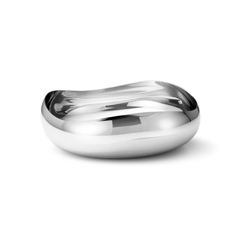 Georg Jensen COBRA Stalowa Misa do Serwowania 24 cm / Srebrna Polerowana