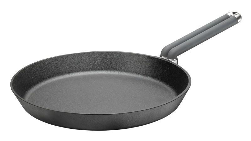 Skeppshult - Patelnia Żeliwna Głęboka 32 cm - Obrotowa Silikonowa Rączka