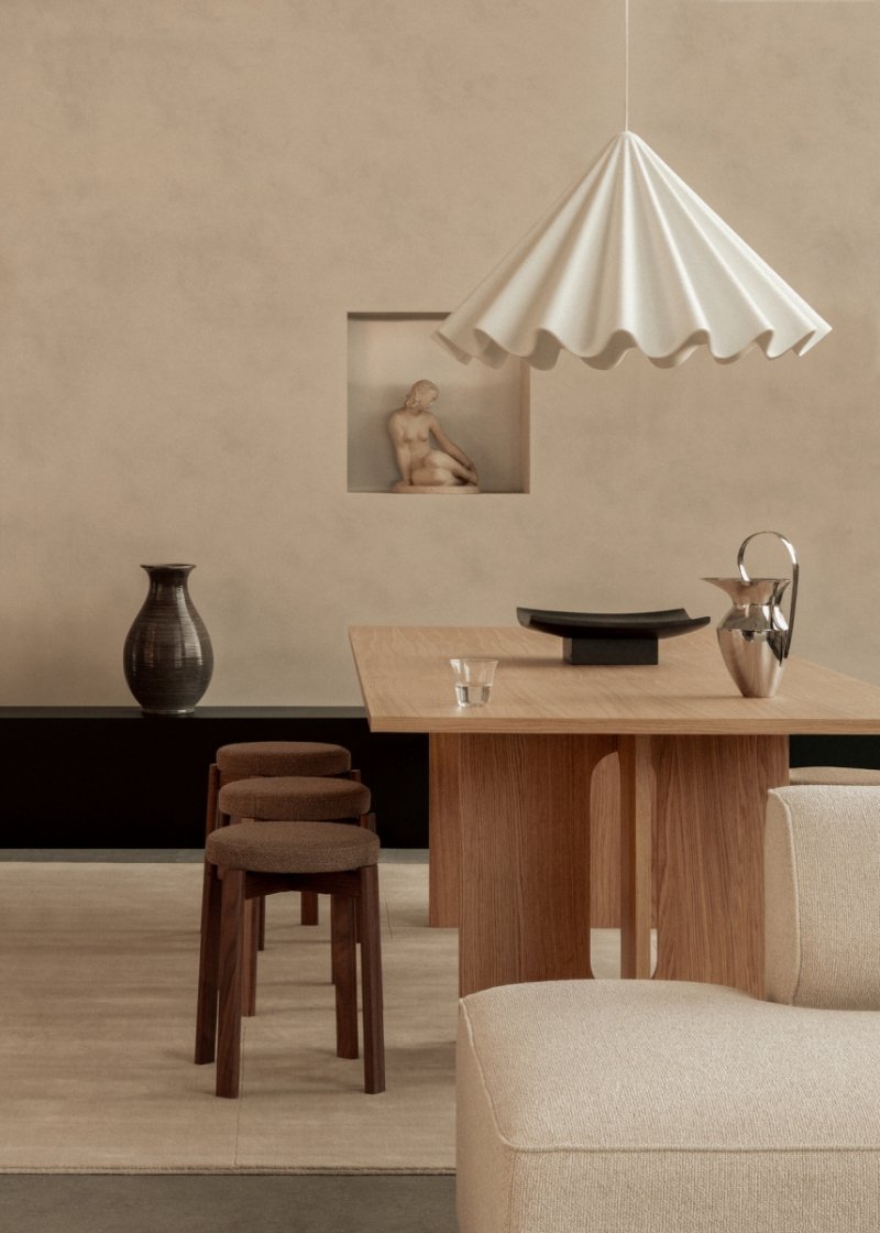Audo DANCING Lampa Wisząca 65 cm Design Iskos-Berlin / Biała